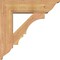 Ekena Millwork Balboa Traditional Smooth Bracket w/ Offset Brace, Western Red Cedar, 7 1/2"W x 26"D x 26"H BKT0806X26X26BOA01SWR - alternate 4